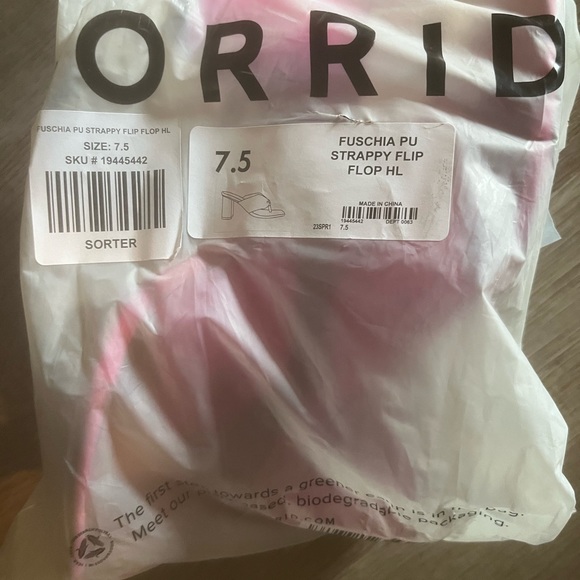 Torrid thong sandal. Brand new never worn size 7.5 still sealed in package. - Picture 2 of 2